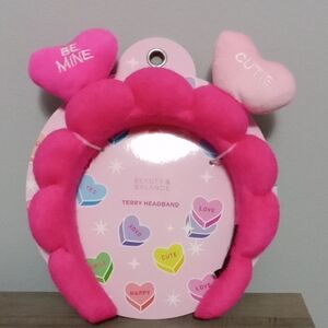 Pink Hearts Valentines Day Headband New